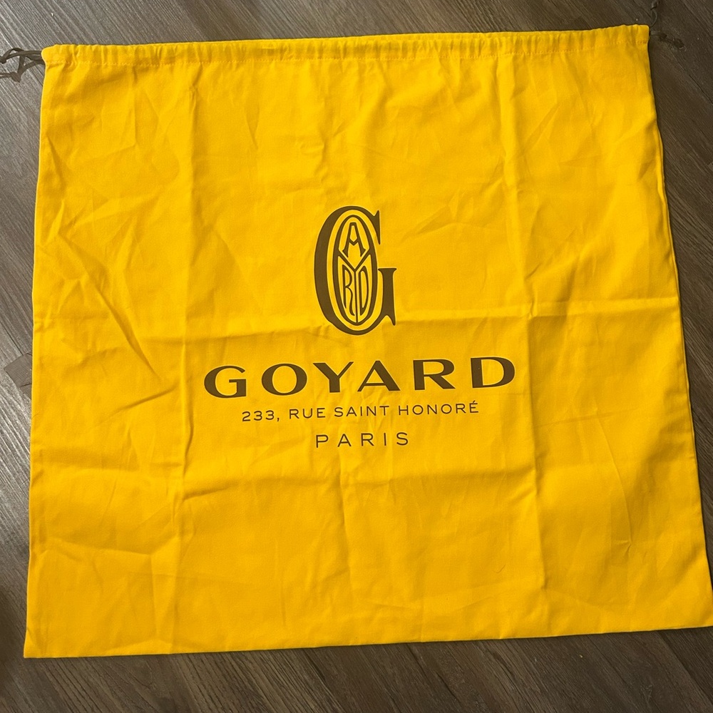 Goyard Yellow Logo Dust Bag